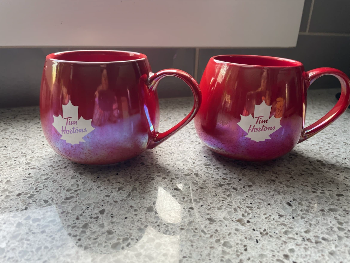 Tim Hortons Red Mugs (Set of 2)