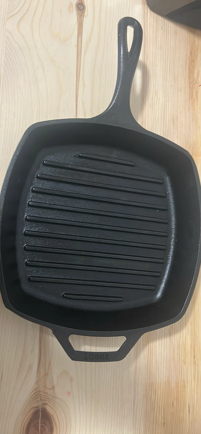 Lodge Cast Iron 9.5-inch Square Grill Pan - photo 2