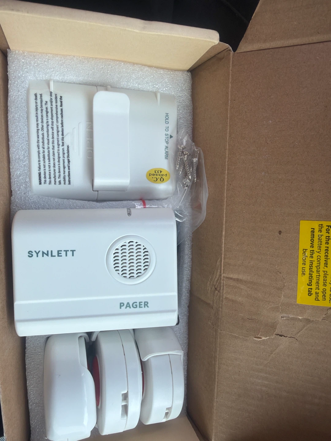 SYNLETT Simple Alert Call Button & Portable Pager