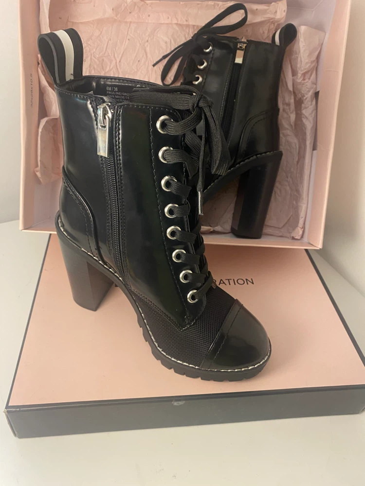 BCBGeneration Black Combat Boots - photo 2