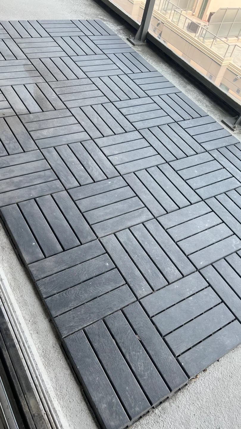 Deck Tiles - Dark Grey Interlocking Patio Flooring