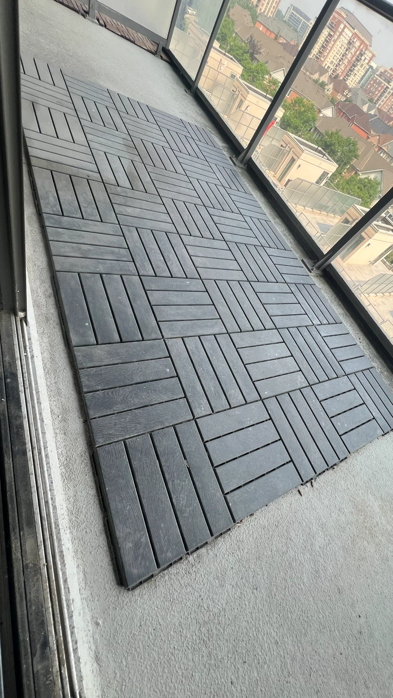 Deck Tiles - Dark Grey Interlocking Patio Flooring - photo 2