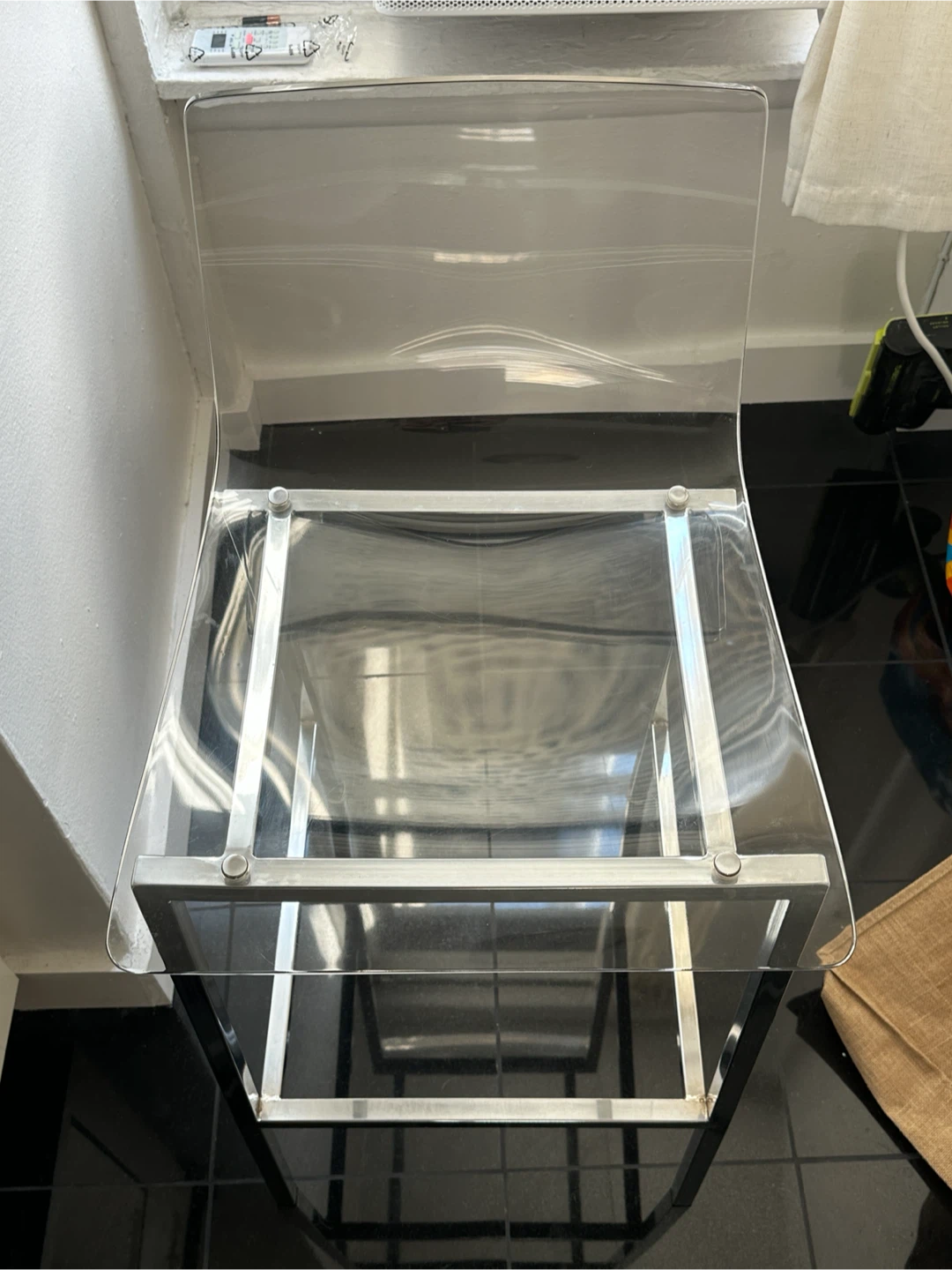 Set of 2 acrylic bar stools - photo 4