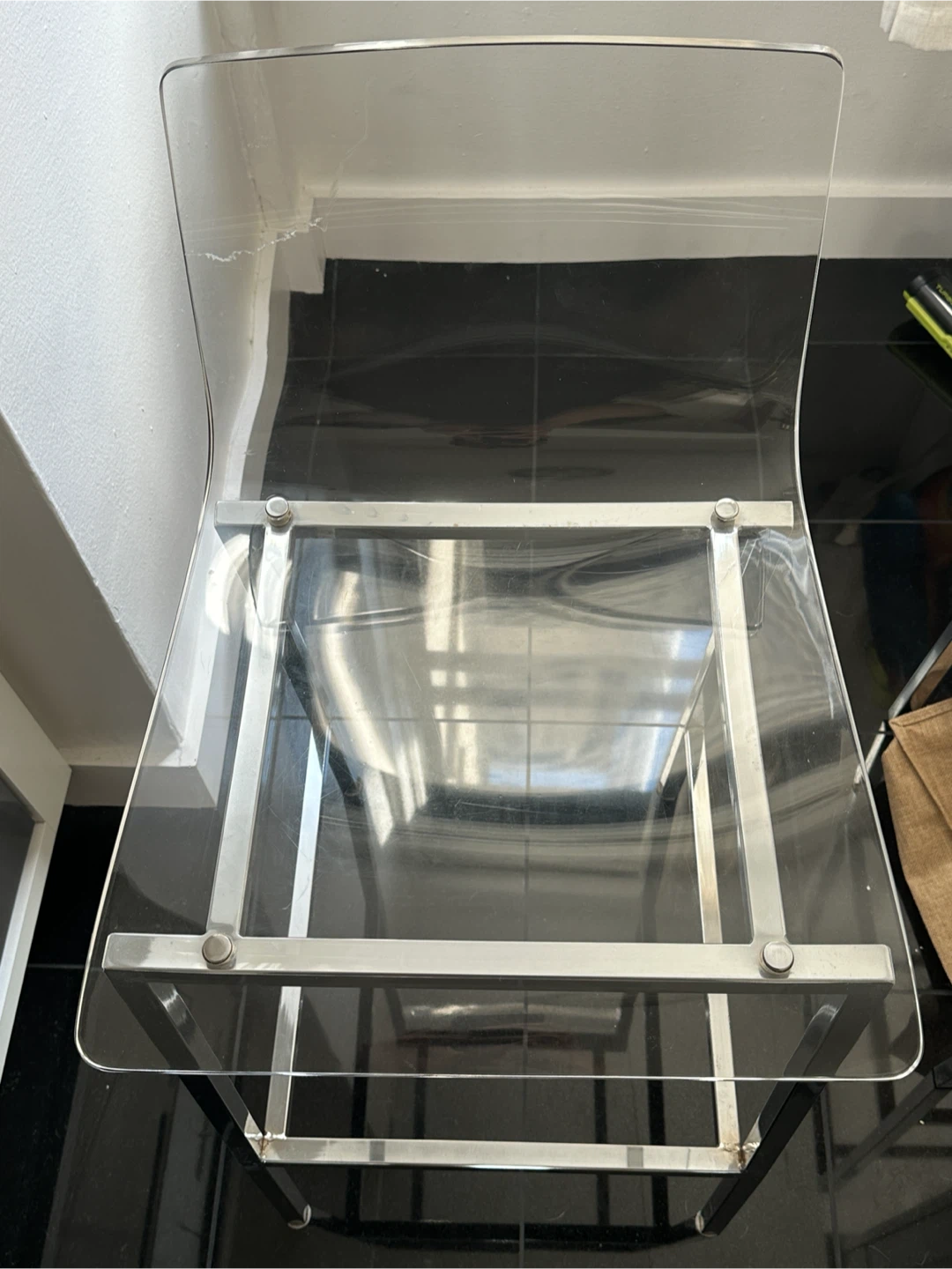 Set of 2 acrylic bar stools - photo 5