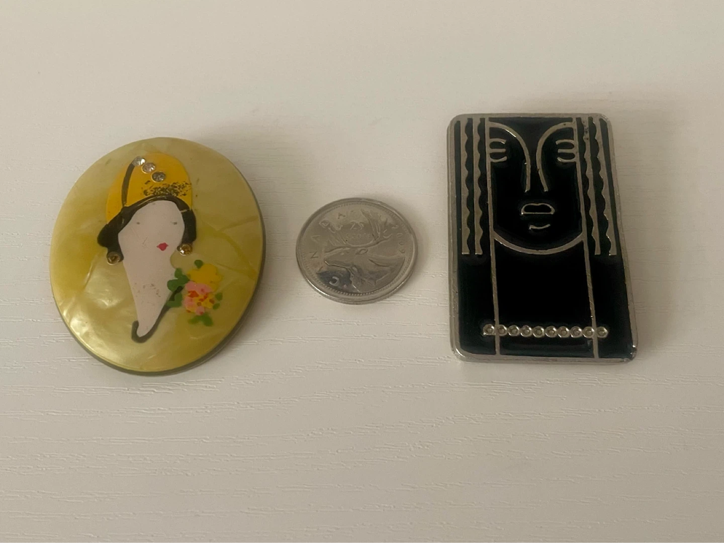 Two vintage brooches