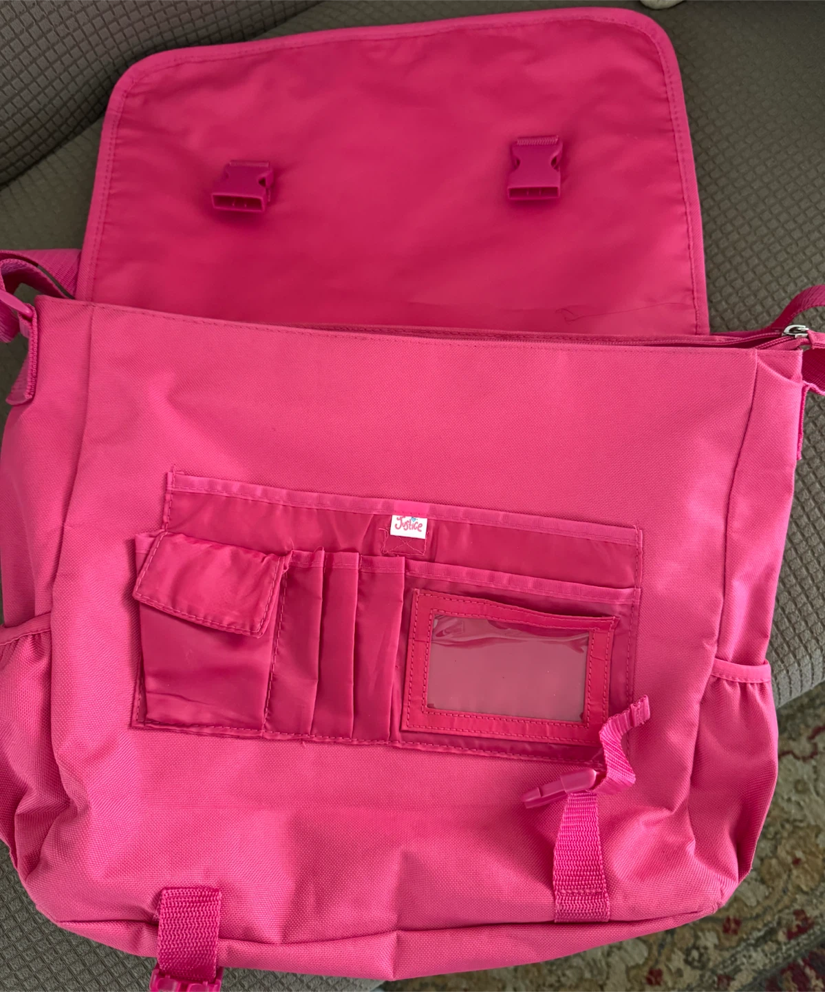 Justice Pink Sequin Star Messenger Bag - photo 3