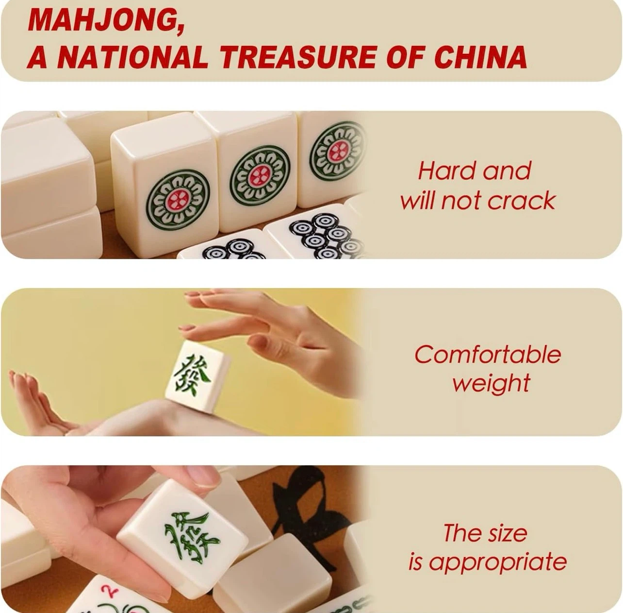Mahjong Set with Felt Bag and Dice - photo 3