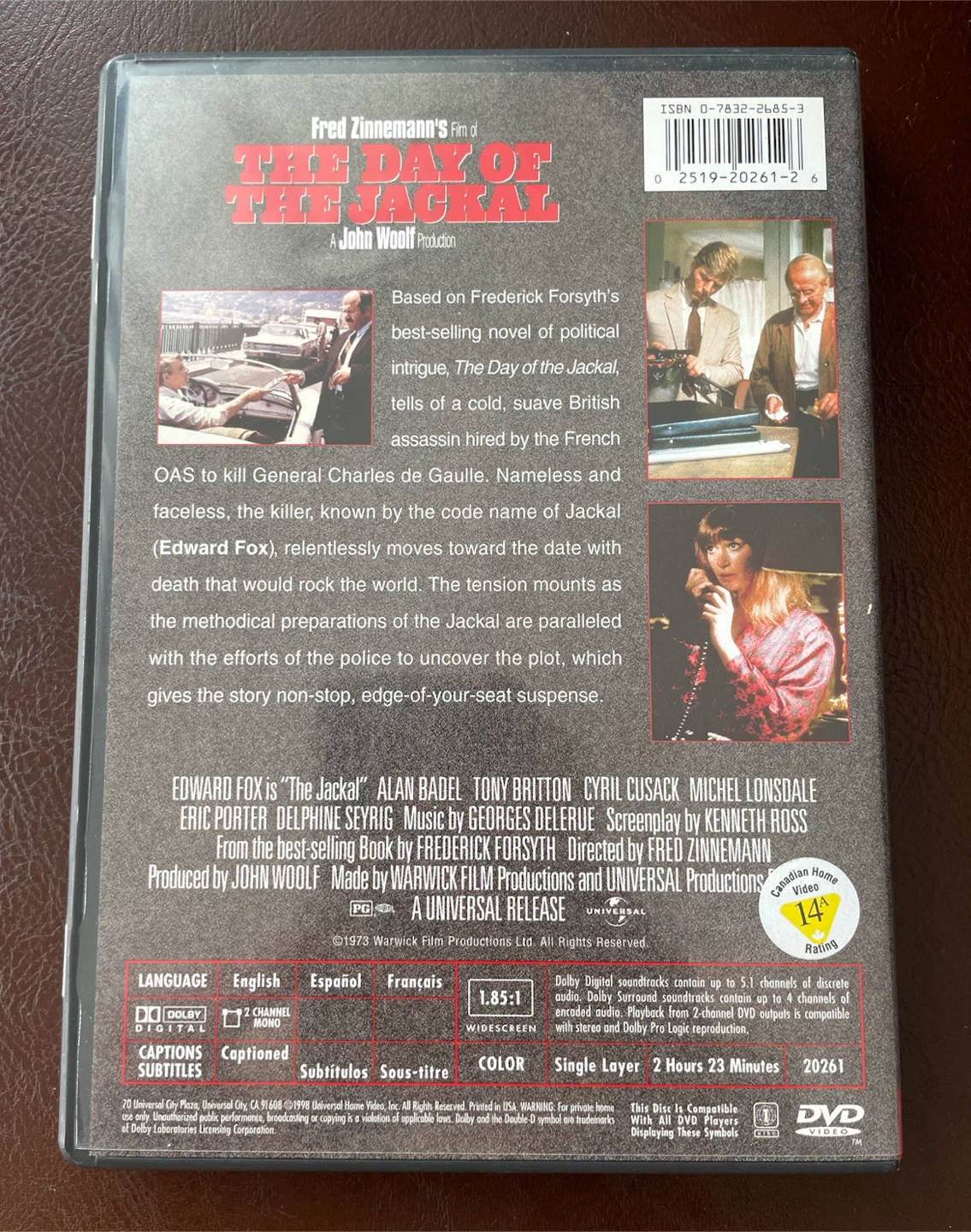 The Day Of The Jackal DVD - photo 2