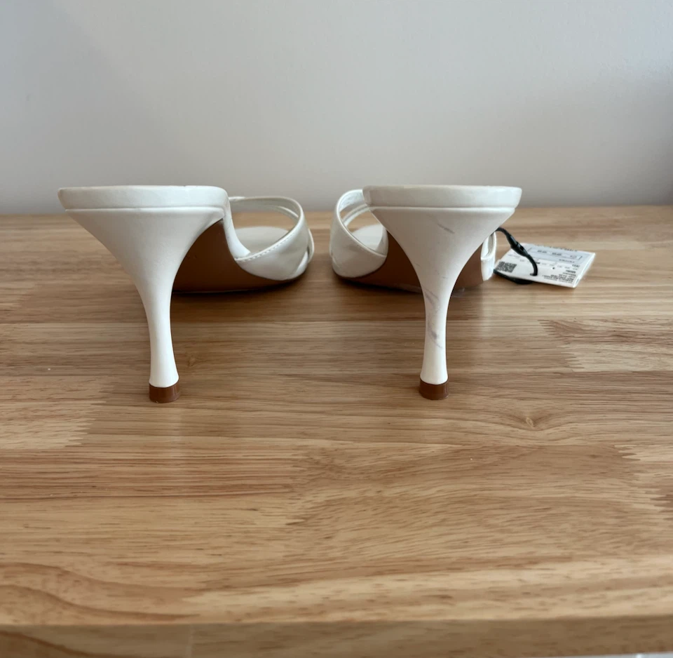 White mule shoes - photo 3