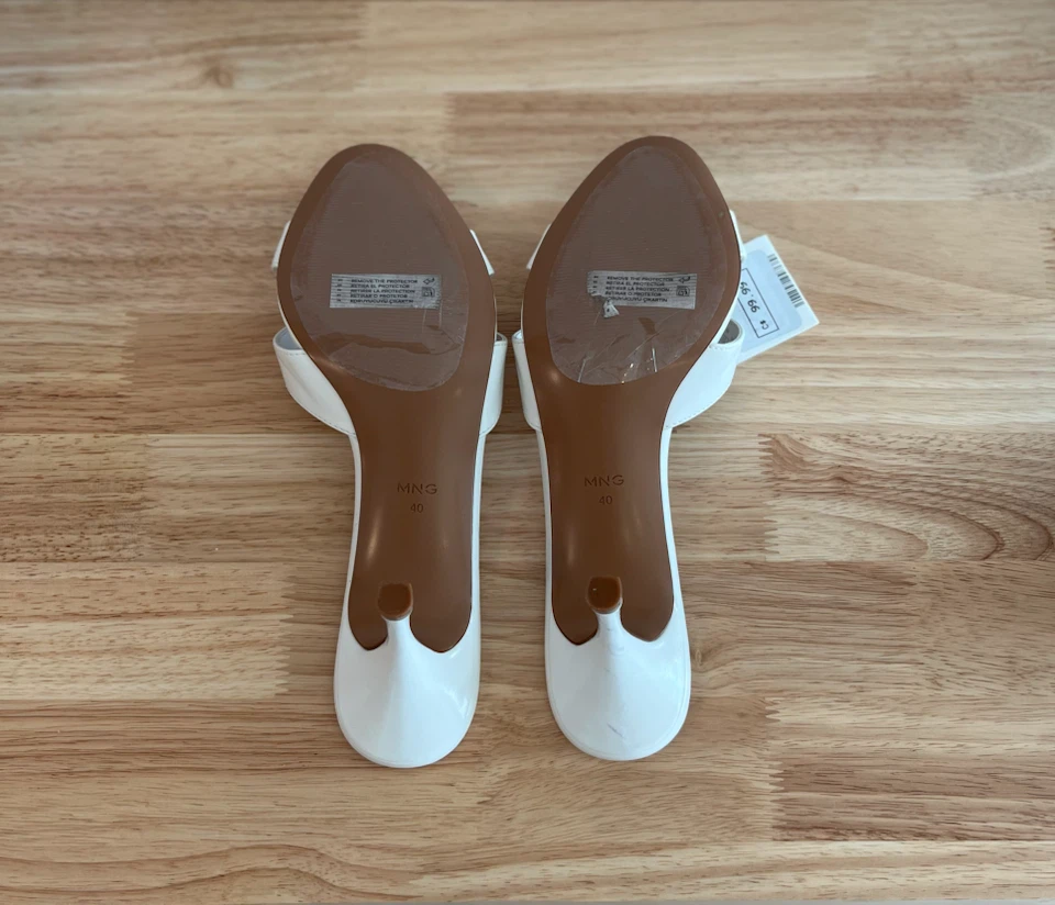 White mule shoes - photo 4