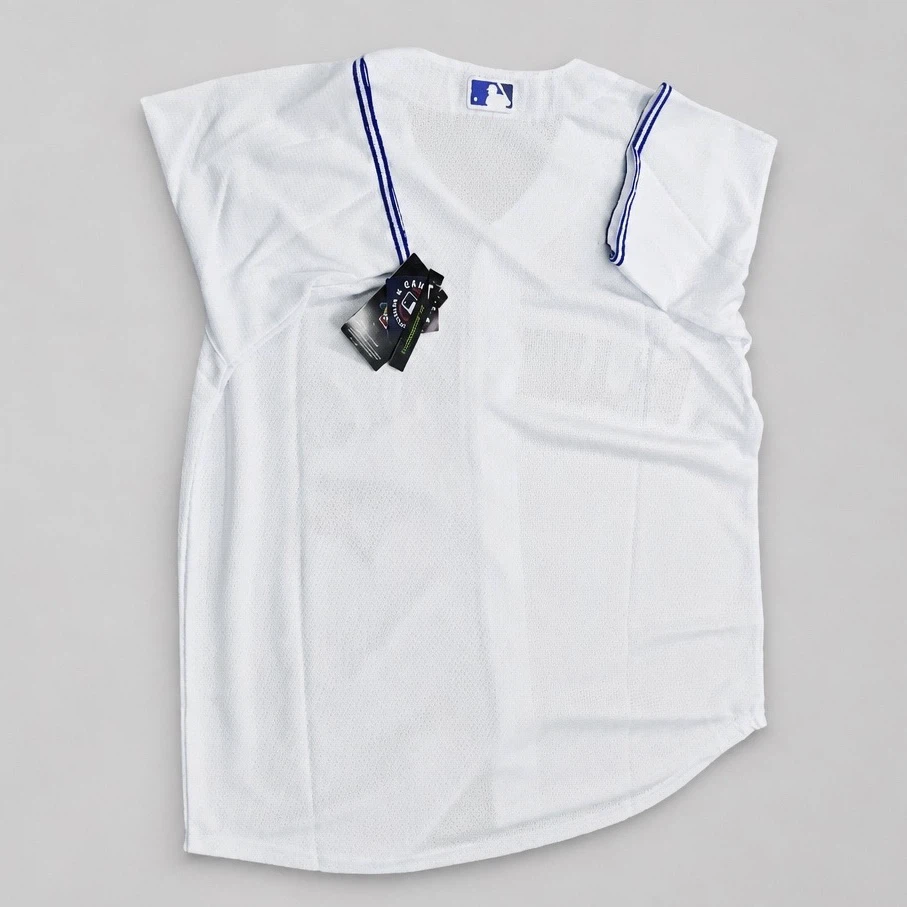 Blue Jays Jersey White Sizes Medium and Large New - photo 2