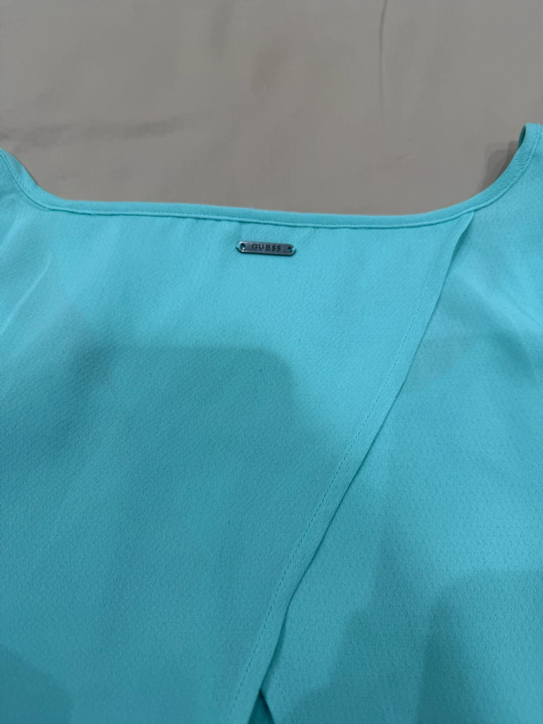 Guess Blue Flutter Sleeve Top - photo 2