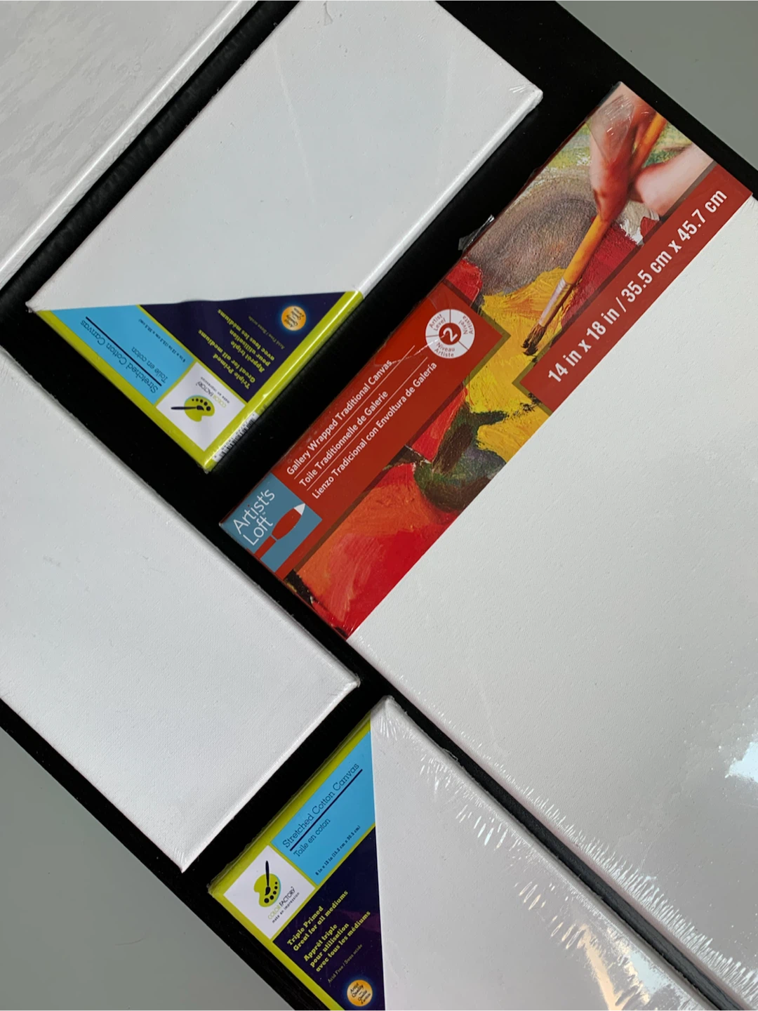 🆕 5 Assorted Size Artist Canvases