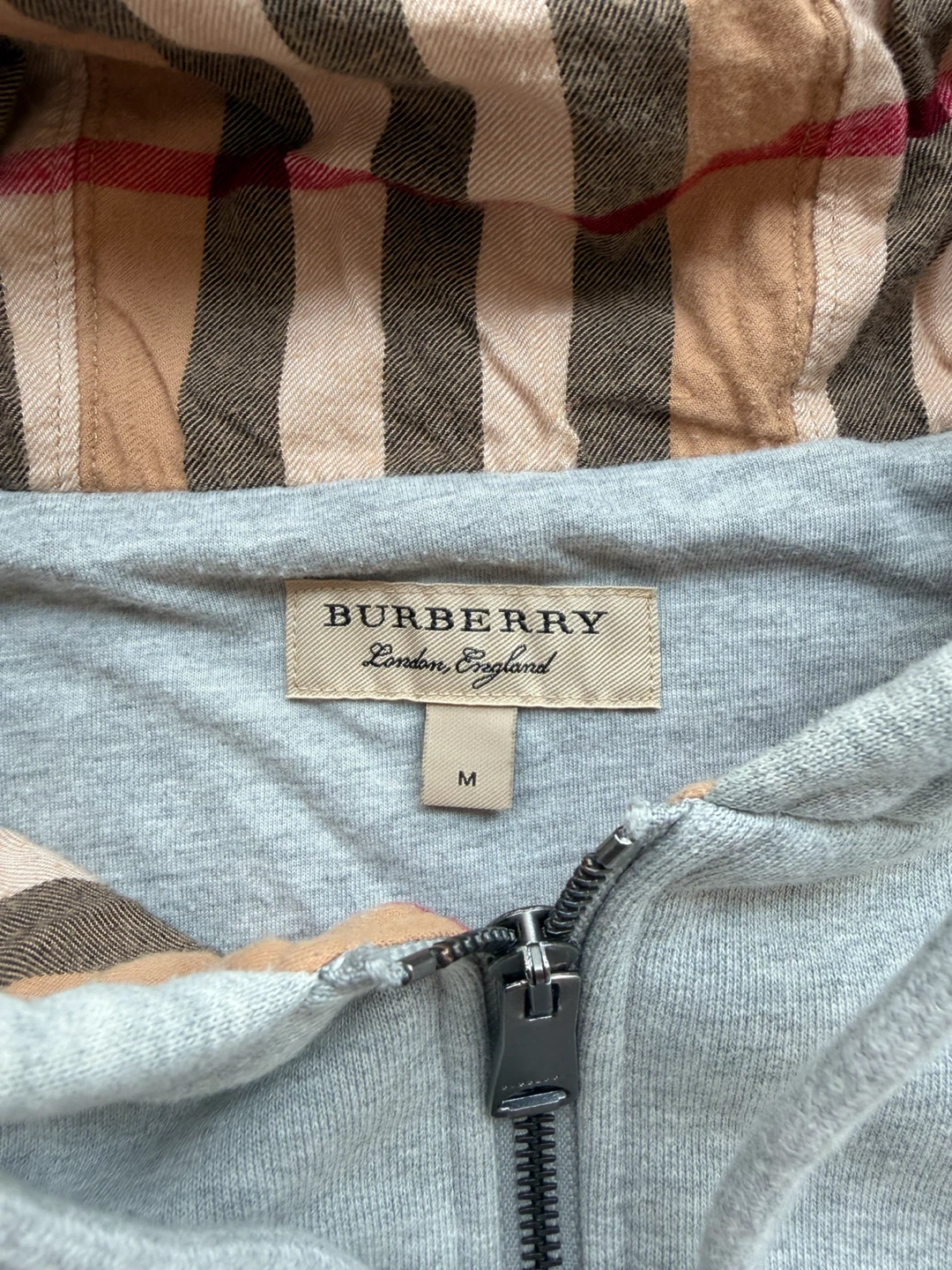 Burberry London England Grey Zip-Up Hoodie - photo 3