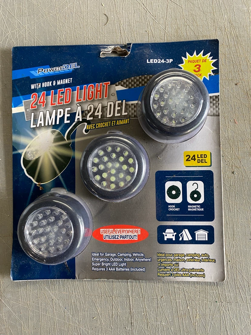 PowerDEL 24 LED Lights (3 Pack)