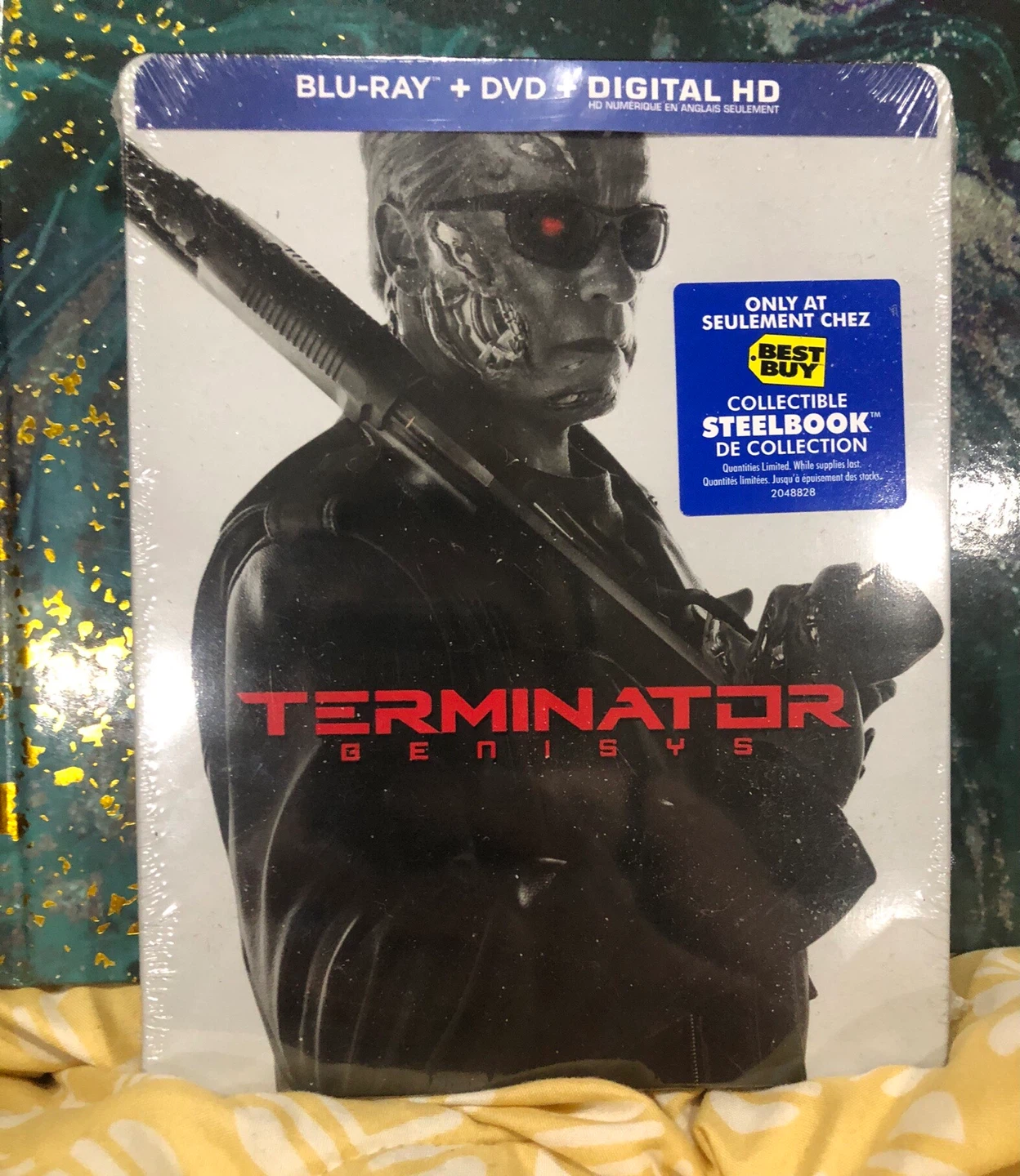 Sealed Terminator Genisys Blu-Ray + DVD Steelbook