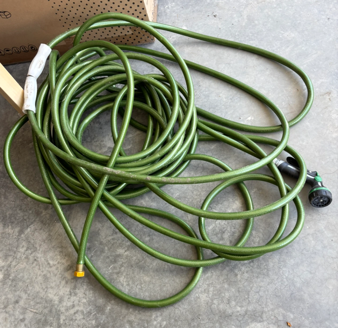 50 meters Green Garden Hose with Sprayer