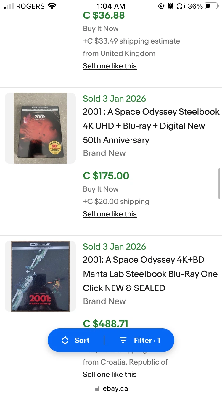 2001: A Space Odyssey 4K UHD + Blu-ray + Digital Steelbook - photo 2