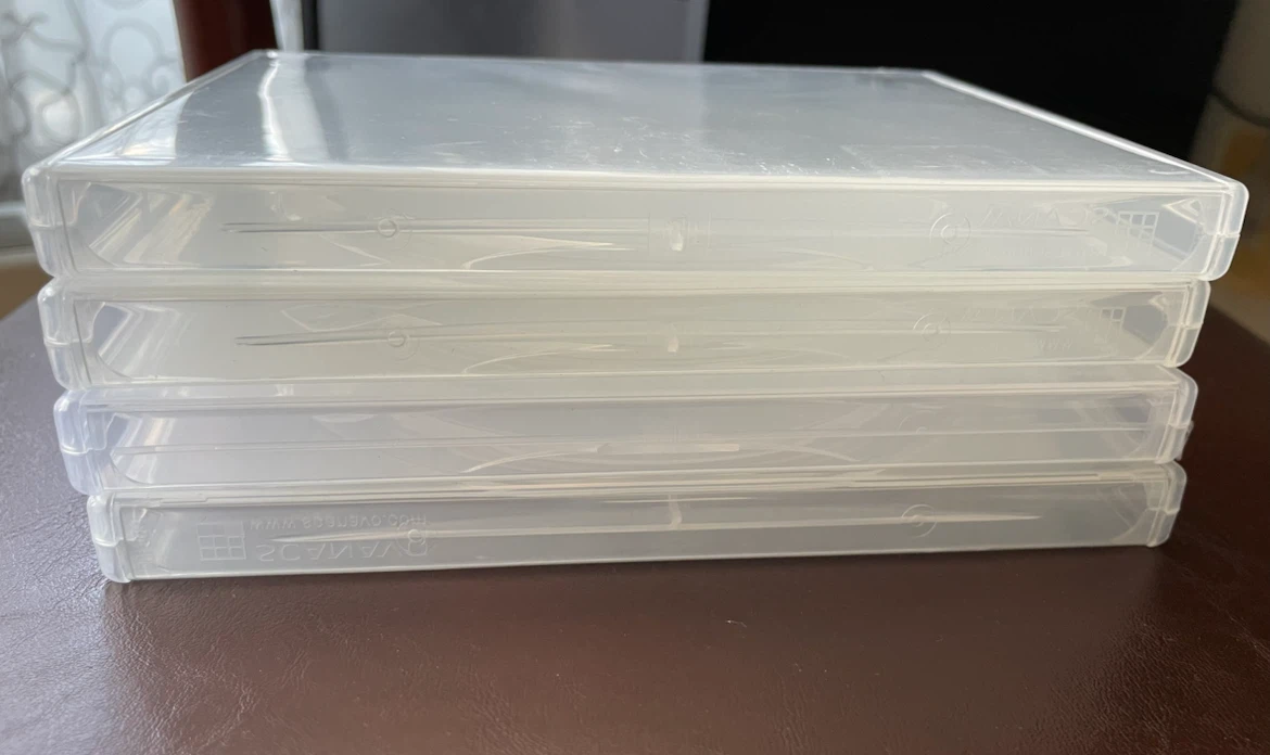 Lot of 4 X 4K Criterion Collection Clear Single Cases