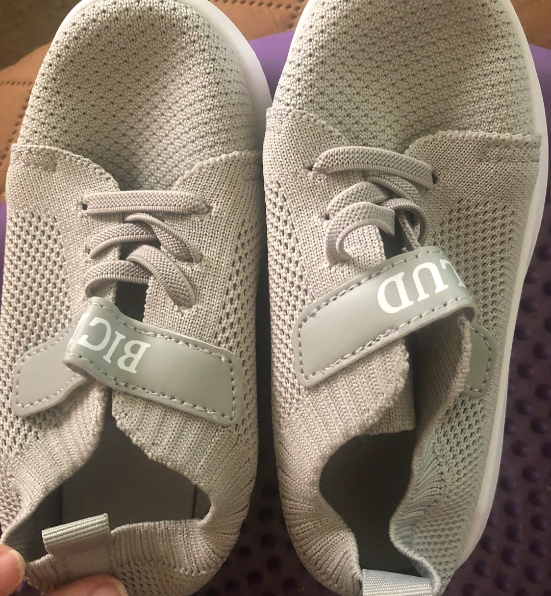 BIGLUD Grey Toddler Shoes Size 27 4 to 5 year kids