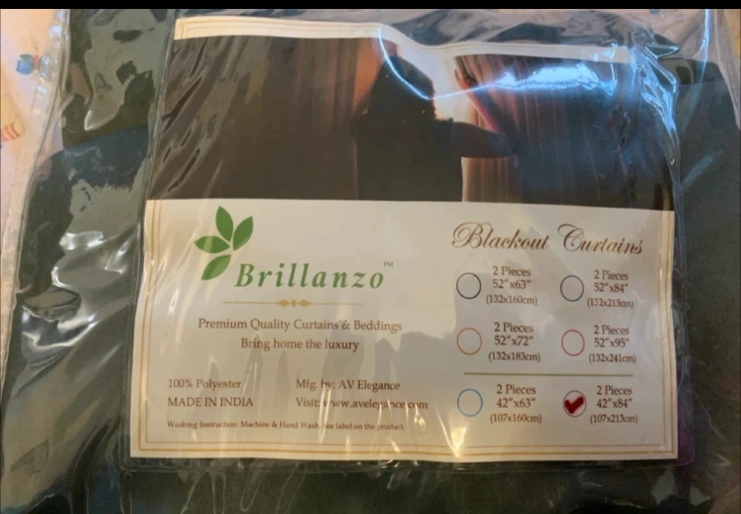 Brillanzo Blackout Curtains - 52" x 84" - photo 3