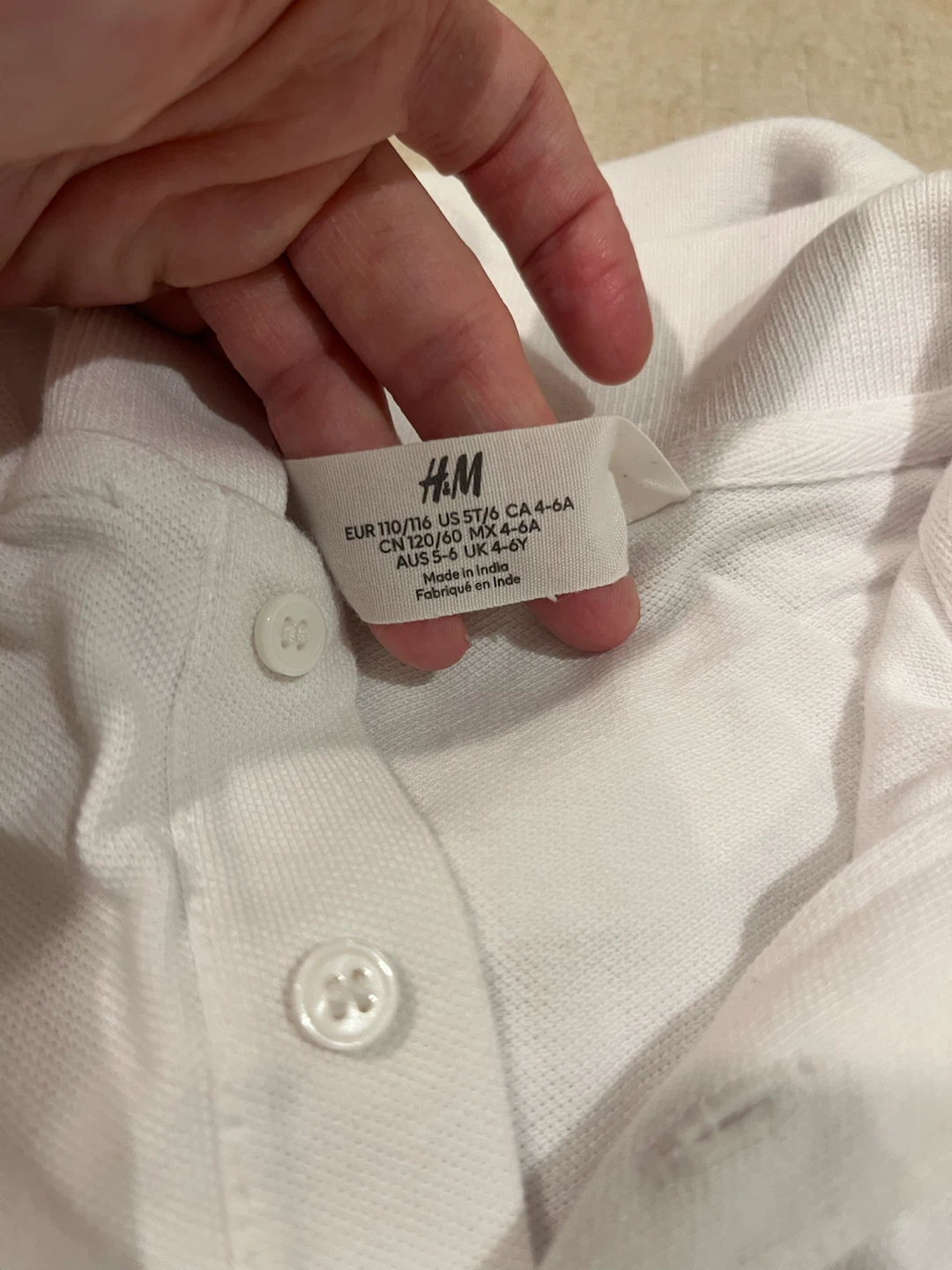 2 H&M White Polo Shirt - photo 2