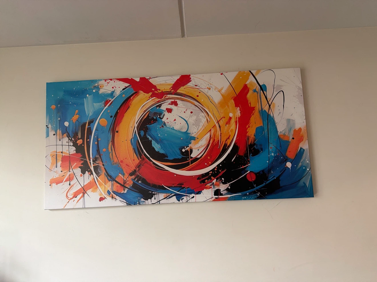 Abstract Swirl Canvas Wall Art