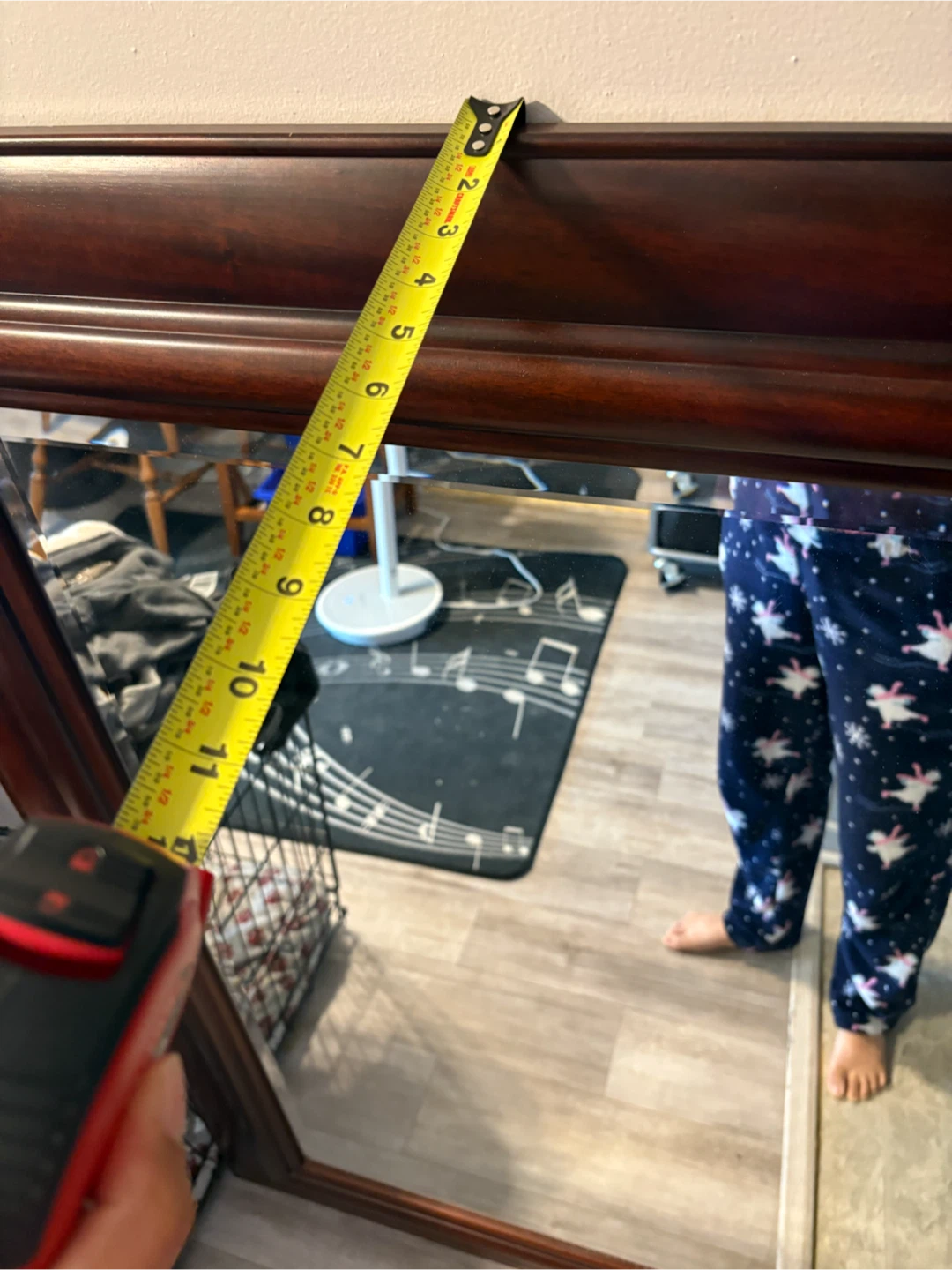2 one small and one large Wooden Framed Mirror - photo 4
