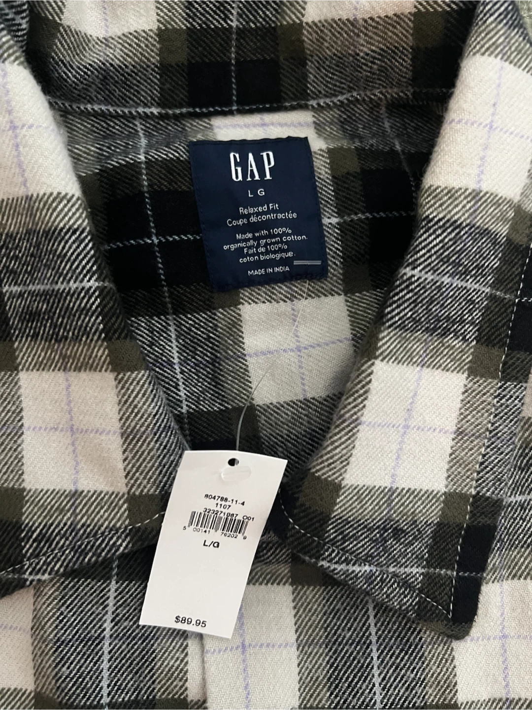 GAP Men's Plaid Button Up - photo 2
