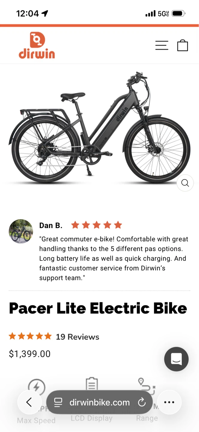 Dirwin Pacer Lite Electric Bike - New in Box - photo 4
