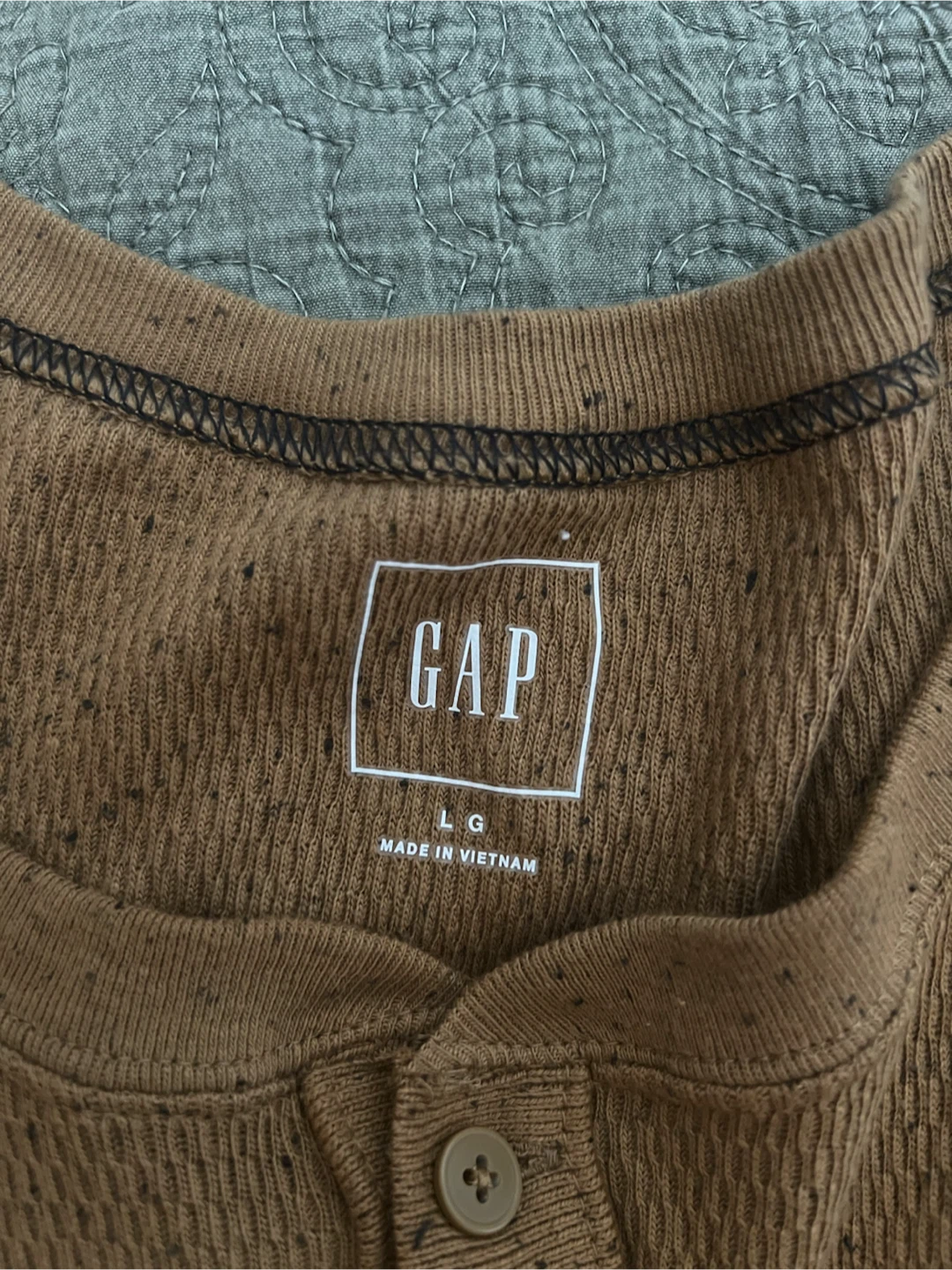 GAP Long Sleeve Henley Shirt - photo 2