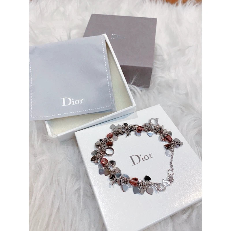 Dior Charm Bracelet with Heart Charms