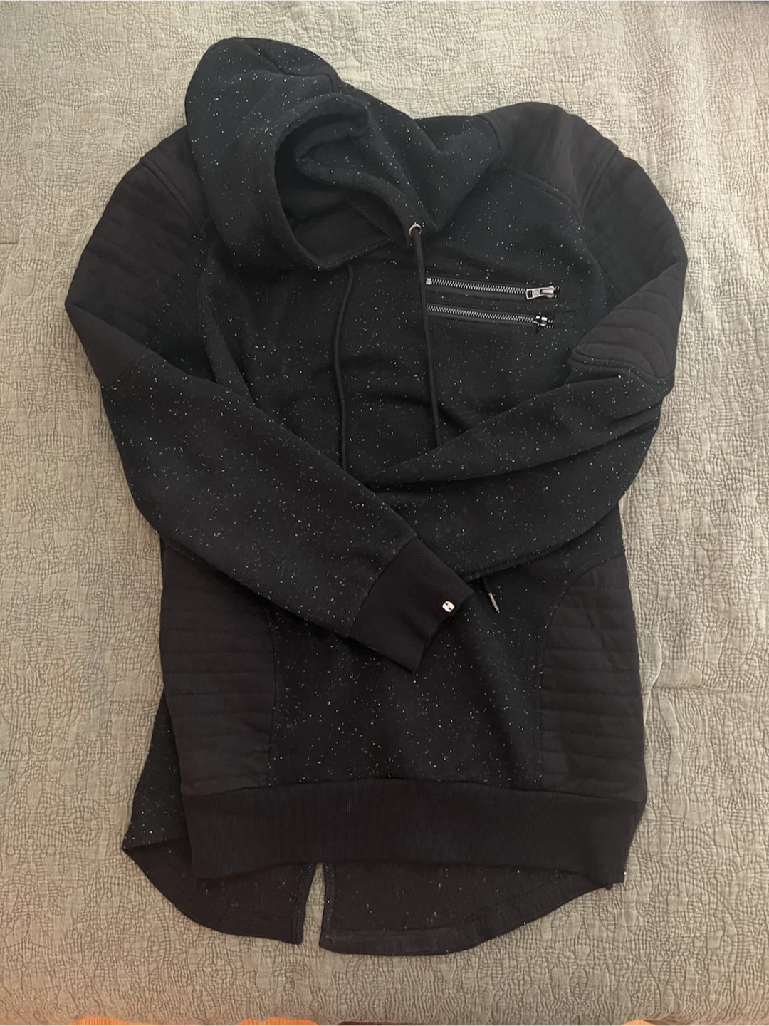 Black Speckled Hoodie M/M