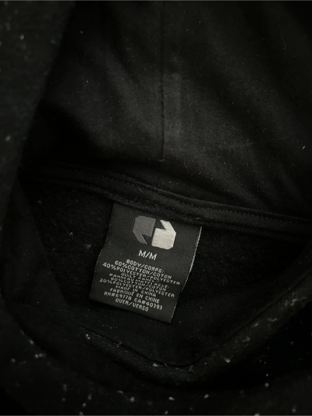 Black Speckled Hoodie M/M - photo 2