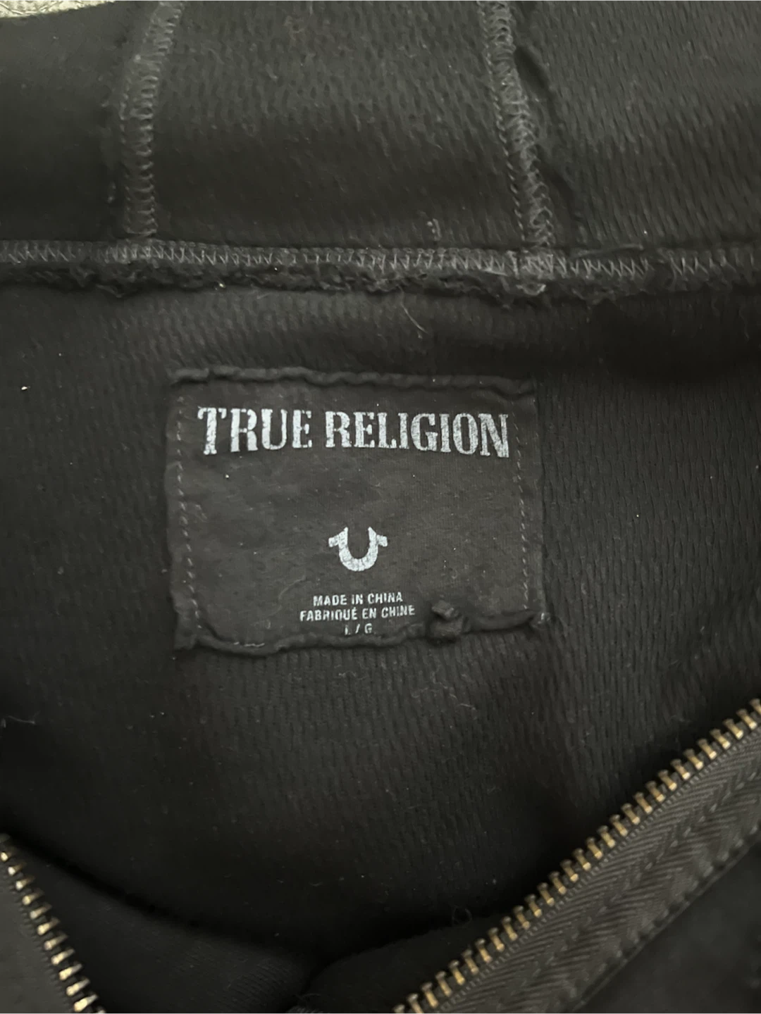 True Religion Black Distressed Hoodie - photo 2