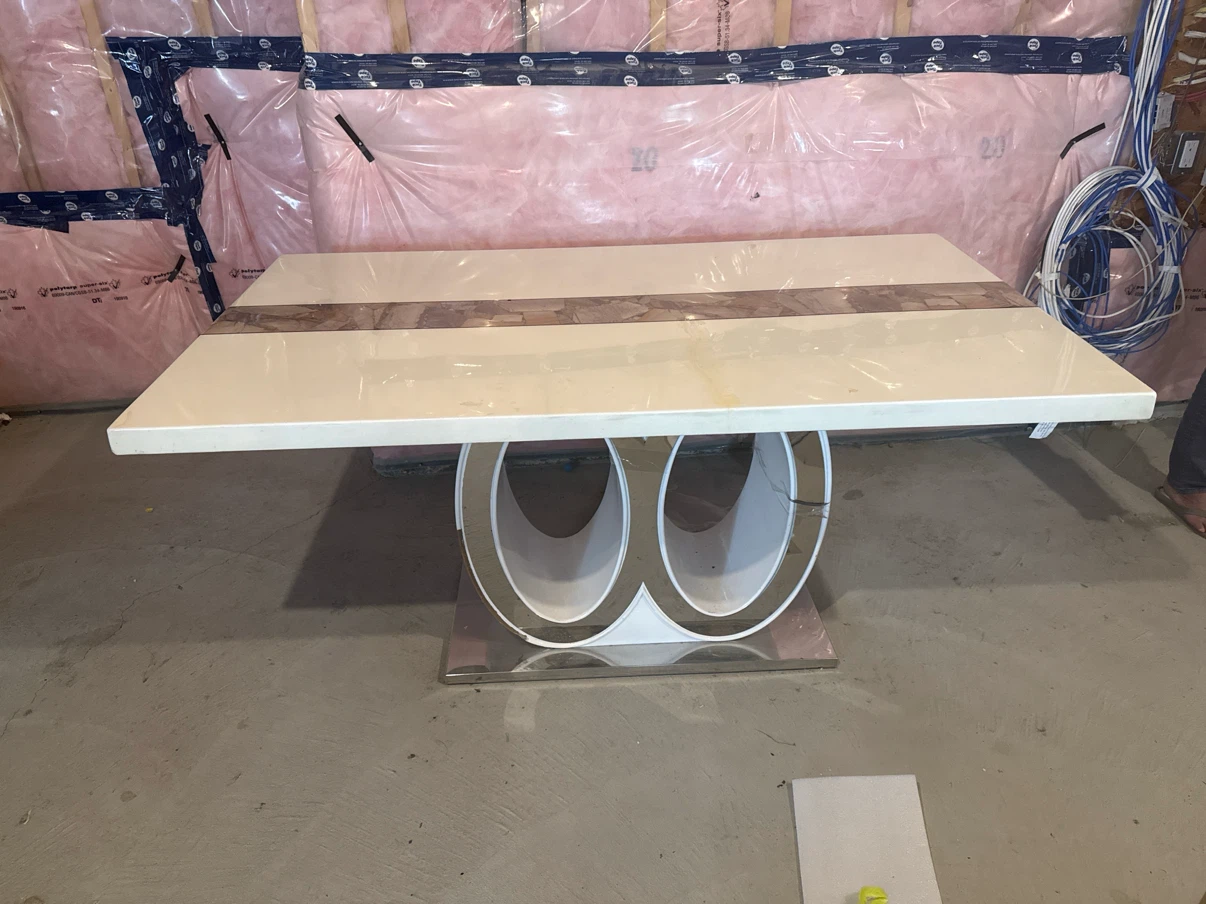 Modern marble Dining Table with Unique Base