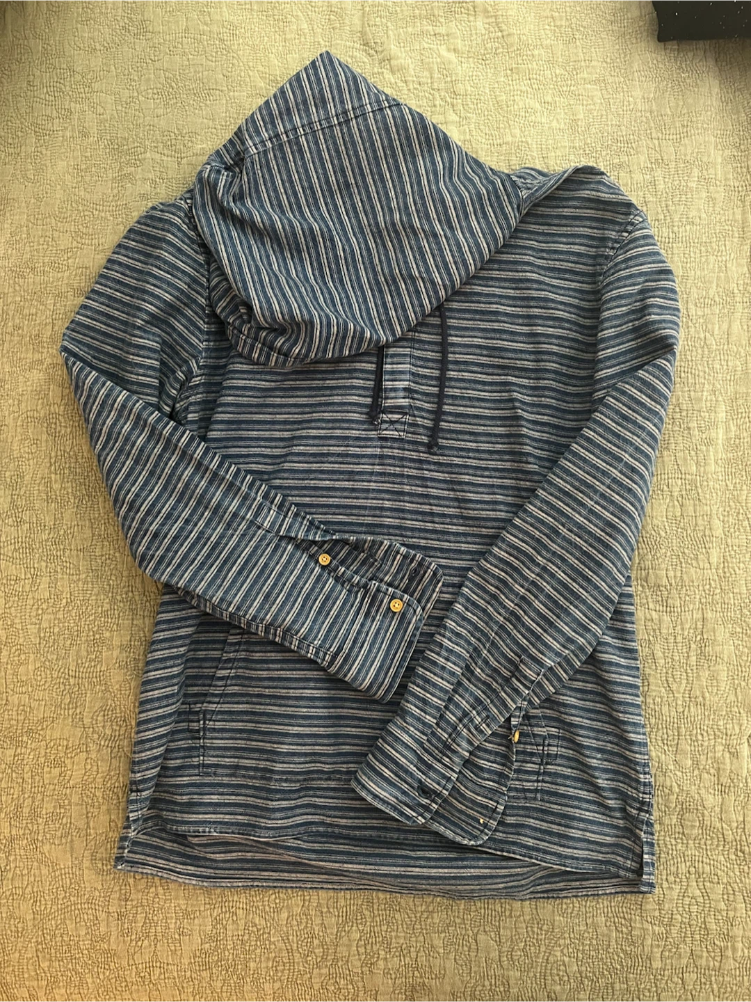 Lucky Brand Blue Striped Hoodie