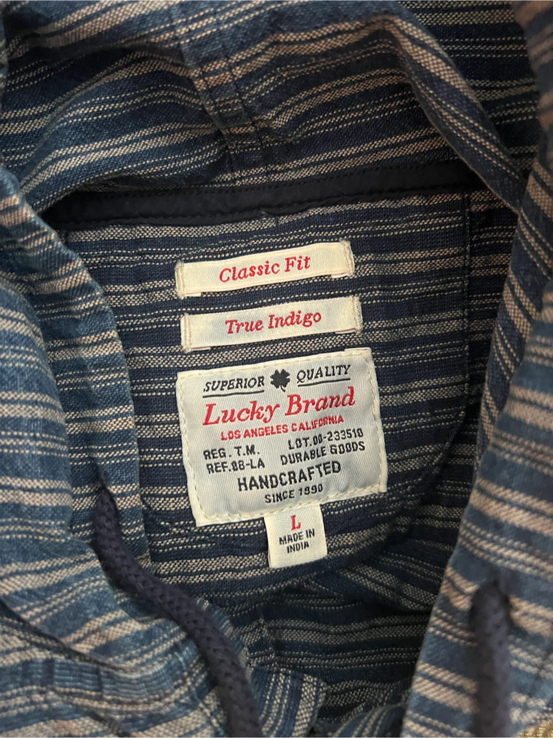 Lucky Brand Blue Striped Hoodie - photo 2