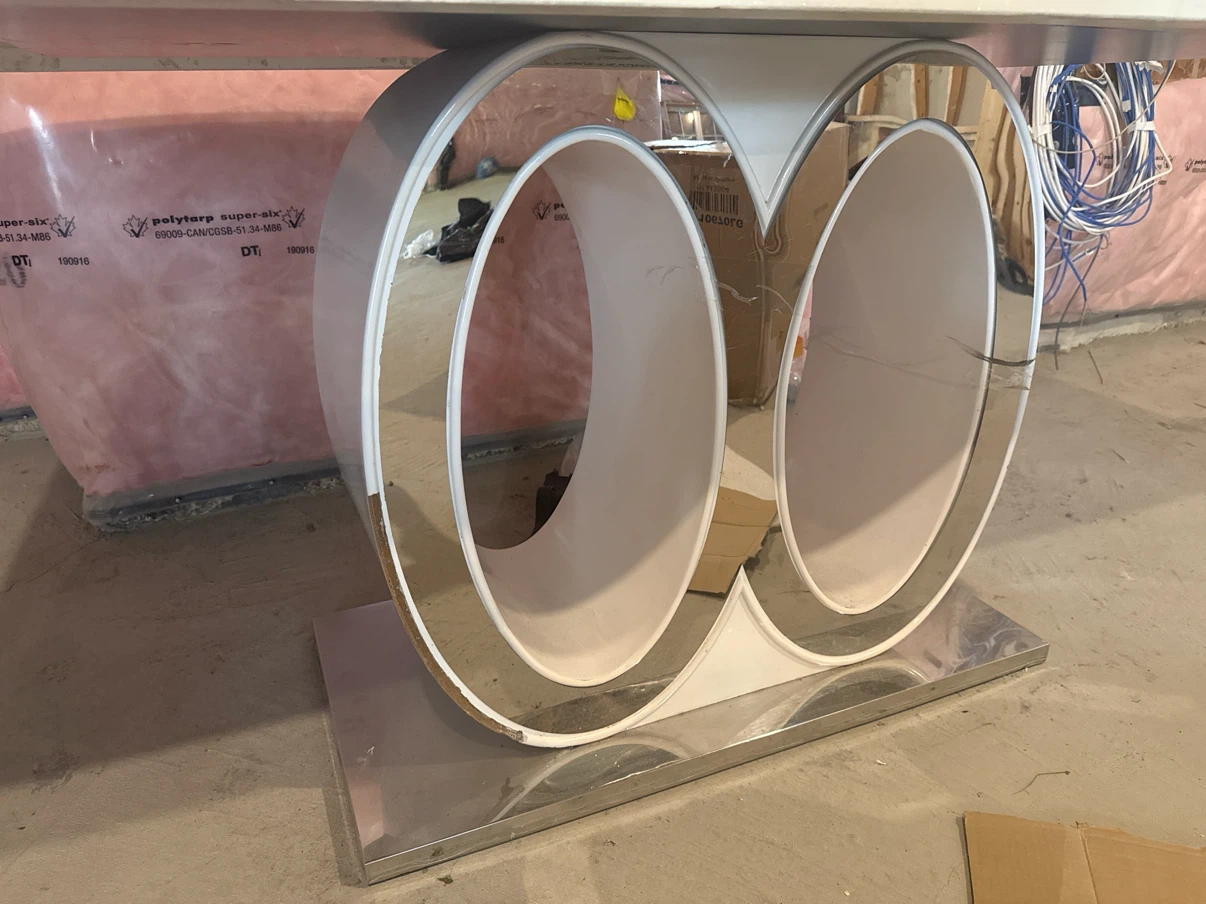 Modern marble Dining Table with Unique Base - photo 3