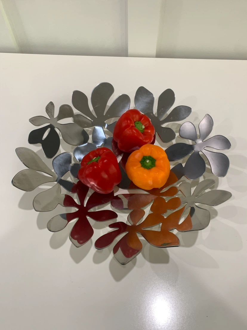 Decorative Metal Fruit Bowl