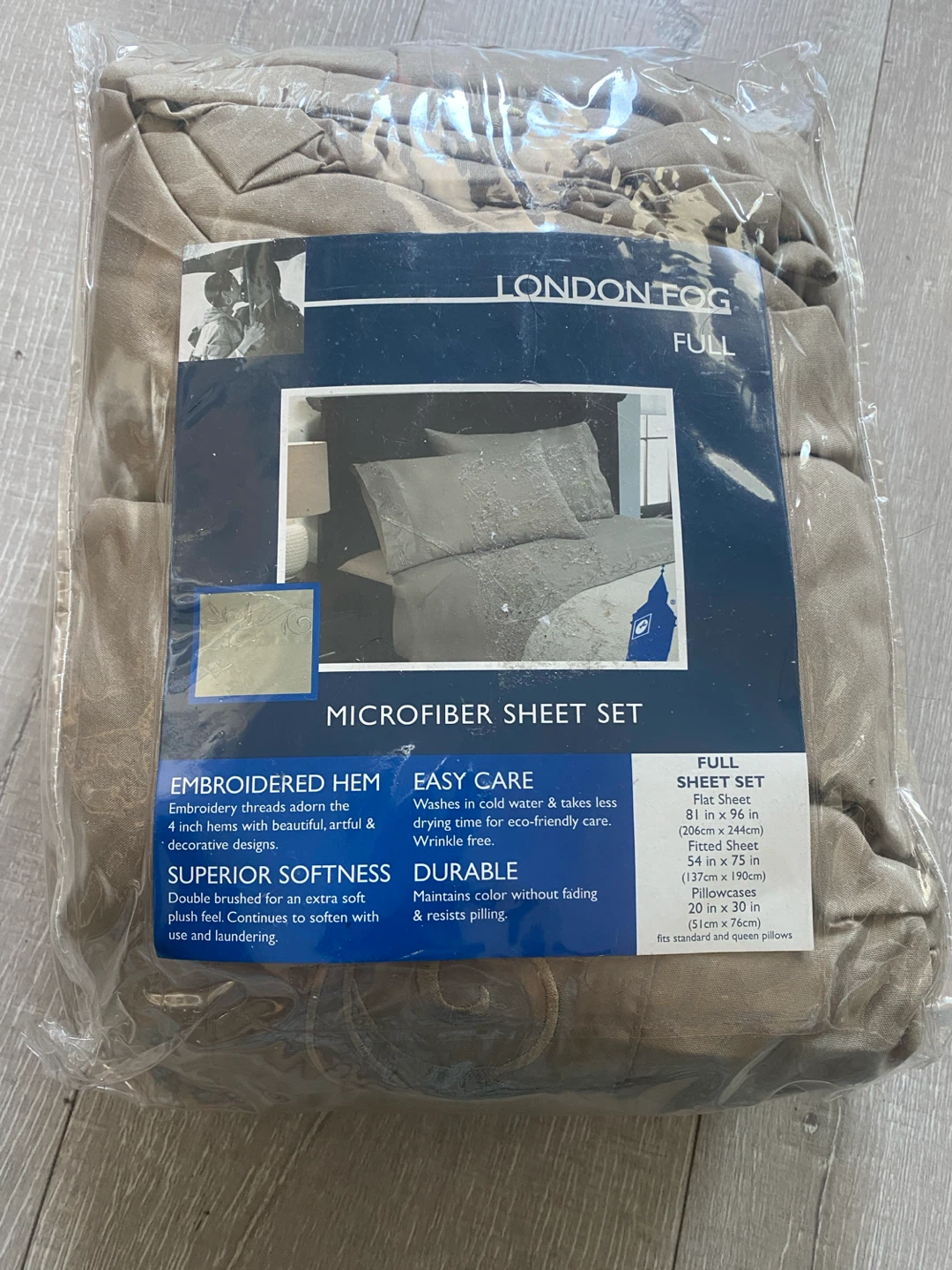 London Fog Microfiber Sheet Set - Full Size