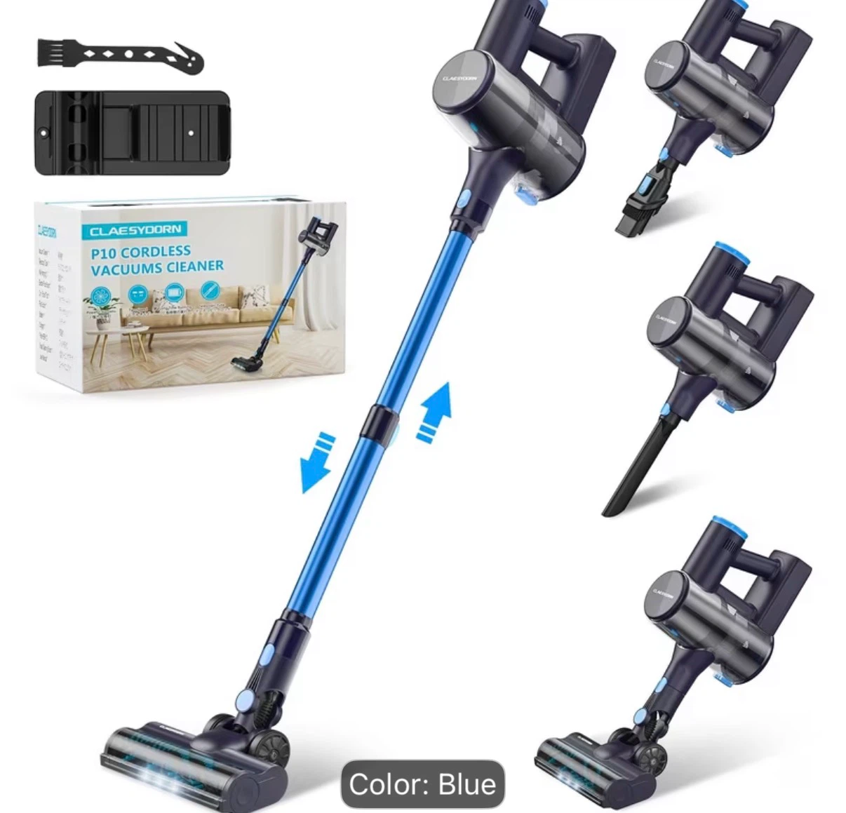 CLAESYOORN P10 Cordless Vacuum Cleaner - Blue