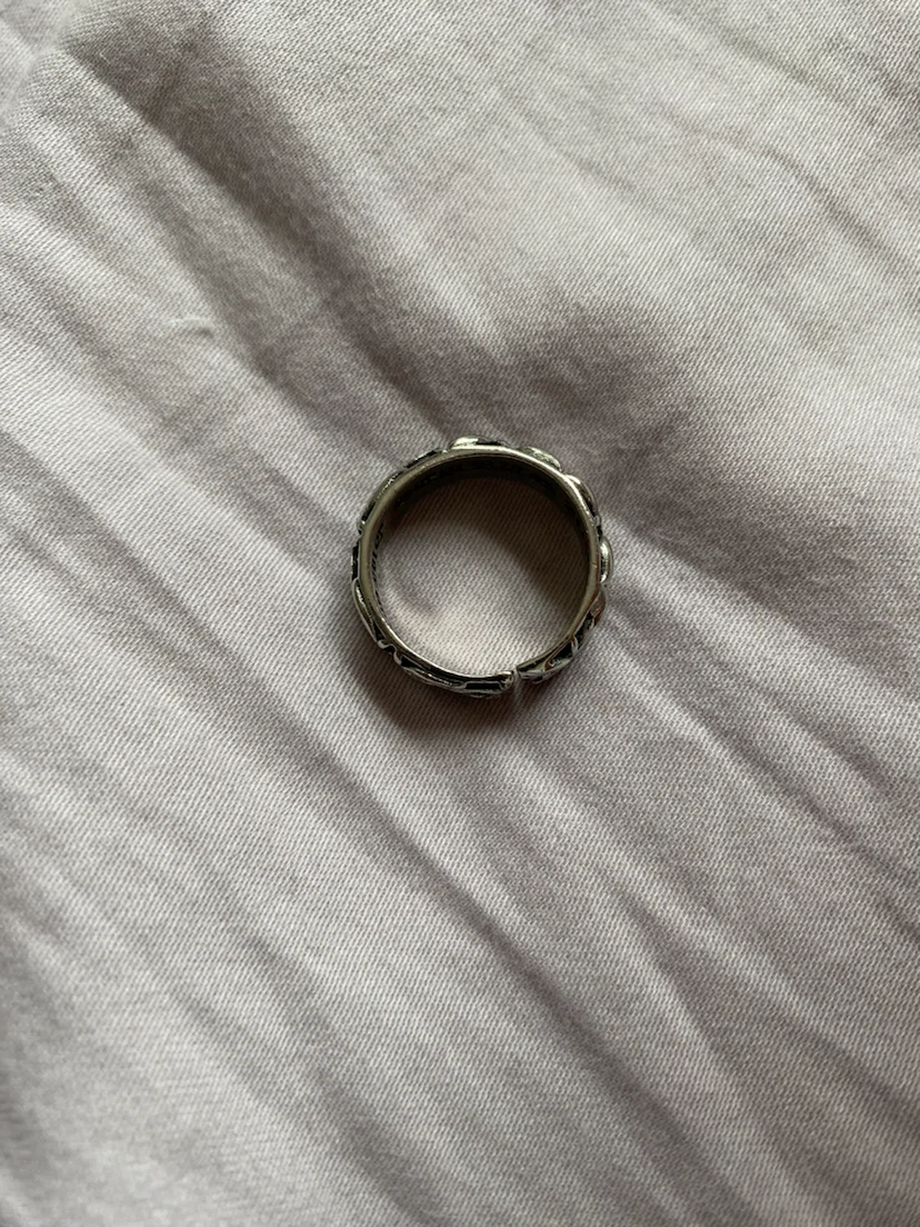 Chrome Hearts Silver Engraved Ring - photo 2