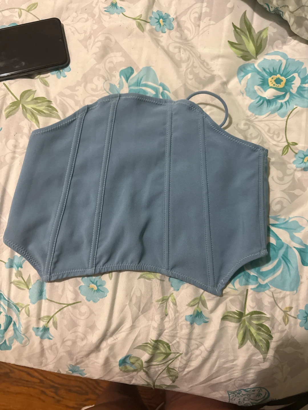 Blue Corset Top