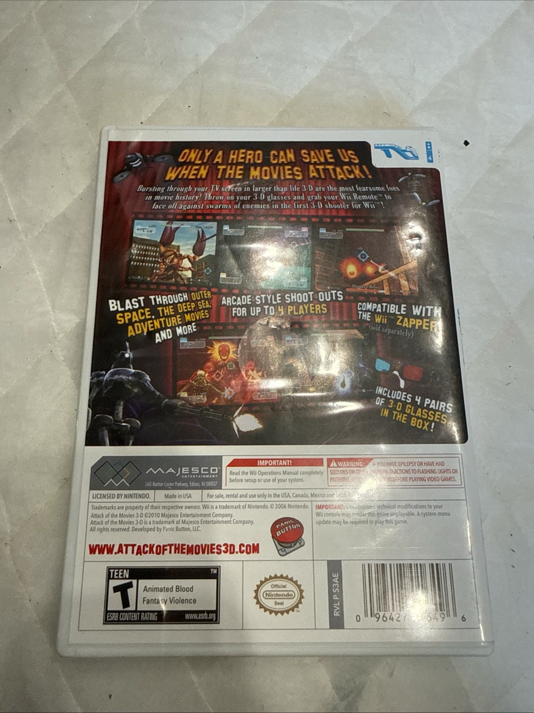 Attack of the Movies 3-D for Wii - photo 3