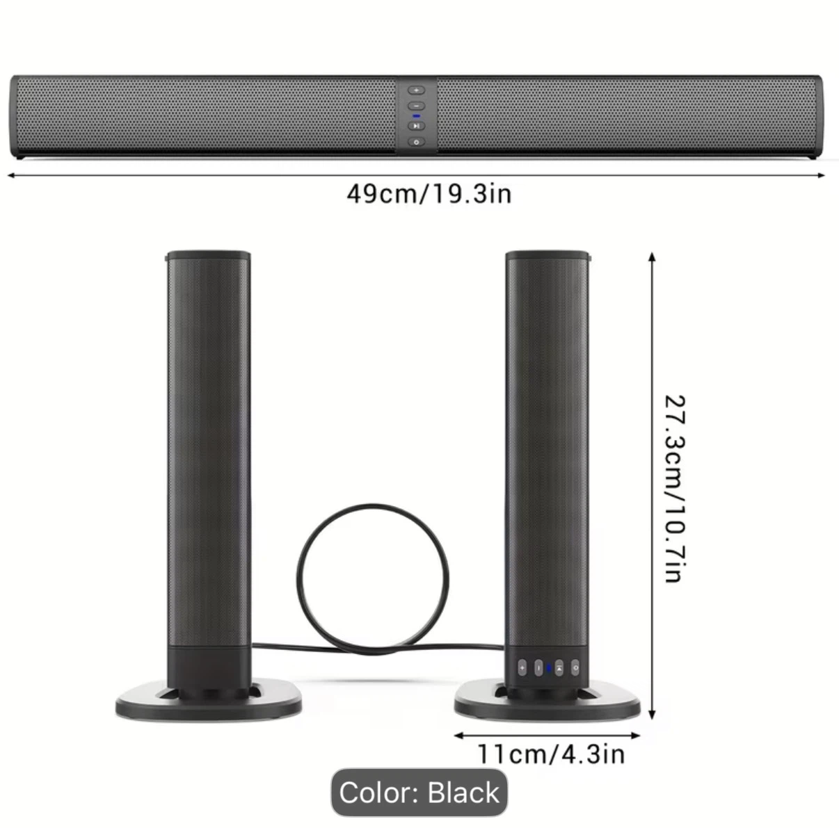 DAZONE Detachable Sound Bar Wireless Speaker BS-36 - photo 5