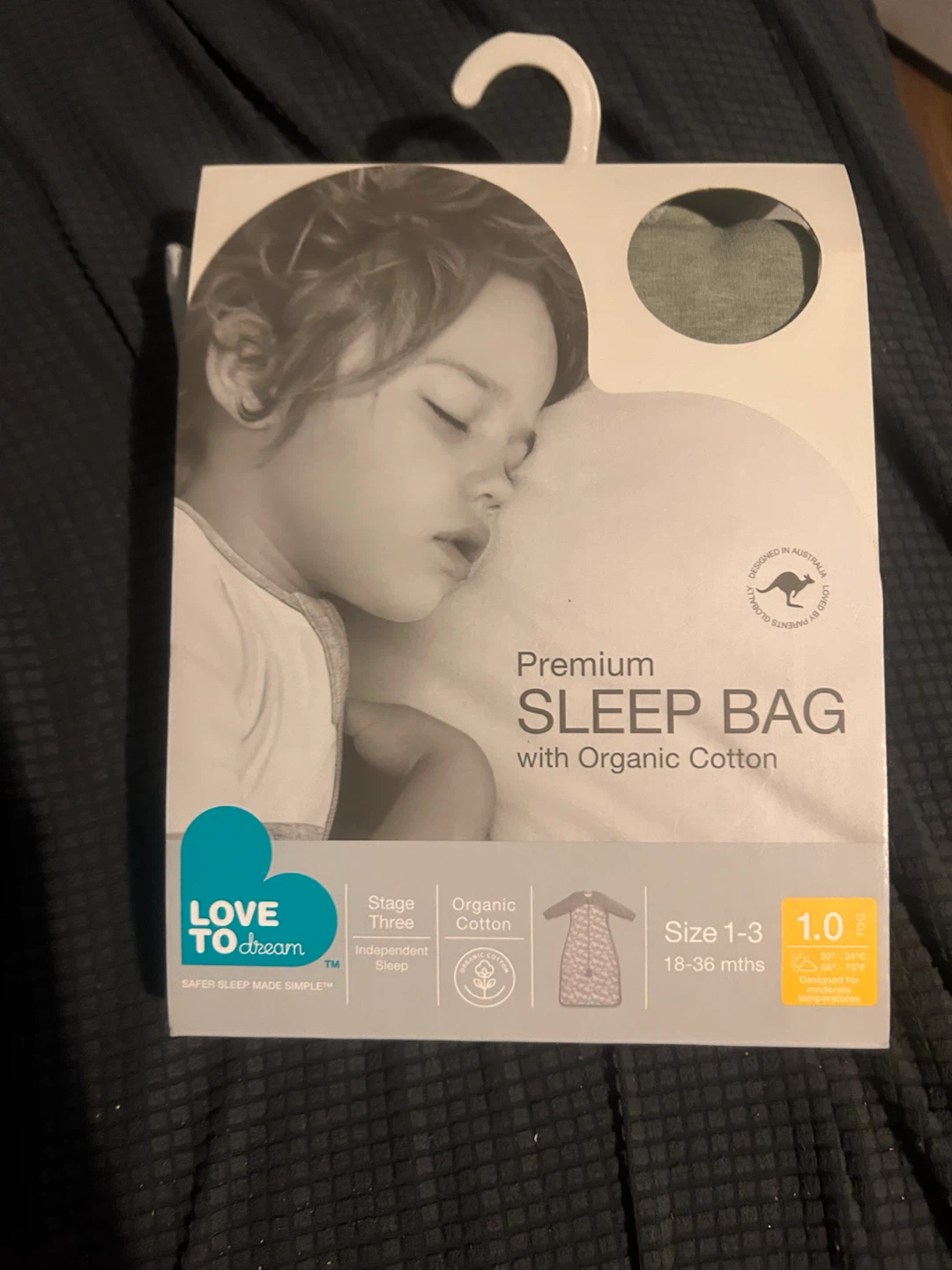 Love to Dream Organic Cotton Premium Sleep Bag Size 1-3