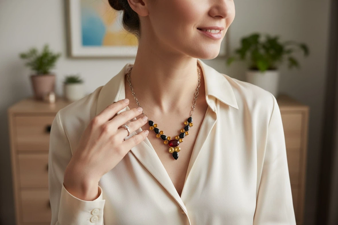 Statement Gem Necklace