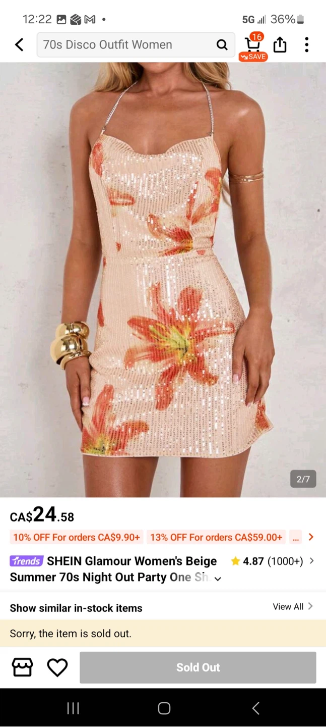 Glamour Women's Sequin Party Dress NEW - photo 3