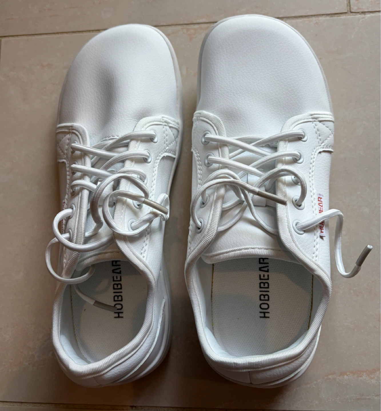 New HOBIBEAR US 7/EUR 39 White Barefoot Wide Toe Sneakers - photo 3